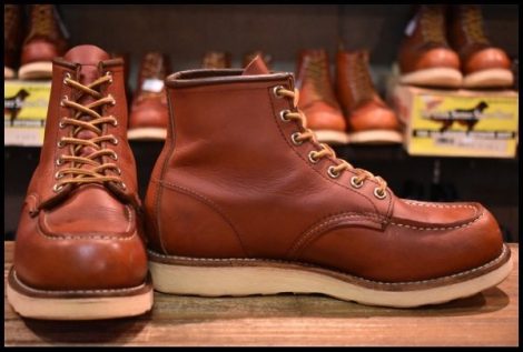 【7E 良品 10年】レッドウィング 8875 アイリッシュセッター 赤茶 オロラセット モックトゥ レースアップ ブーツ redwing HOPESMORE