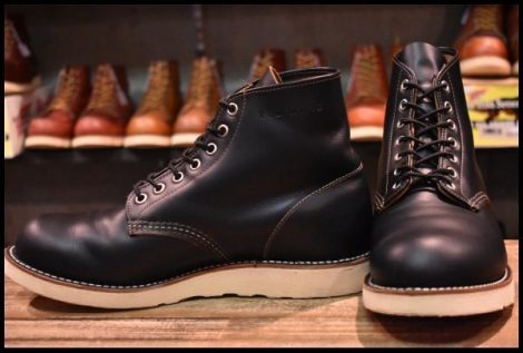 【8EE 良品 20年】レッドウィング 9870 アイリッシュセッター ブラック クローンダイク 黒 プレーントゥ ブーツ redwing HOPESMORE