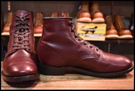 【8.5D 美品 16年】レッドウィング 9062 ベックマン ブラックチェリー フェザーストーン フラットボックス ブーツ redwing HOPESMORE