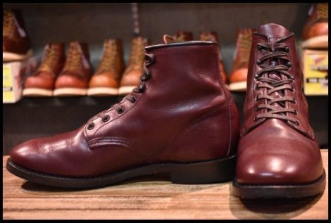 【8.5D 美品 16年】レッドウィング 9062 ベックマン ブラックチェリー フェザーストーン フラットボックス ブーツ redwing HOPESMORE