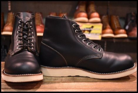 【8EE 良品 20年】レッドウィング 9870 アイリッシュセッター ブラック クローンダイク 黒 プレーントゥ ブーツ redwing HOPESMORE