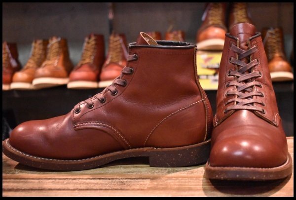 【9D 良品 15年】レッドウィング 2961 ブラックスミス 茶 ブラウン プレーントゥ レースアップ 編み上げ ブーツ redwing HOPESMORE