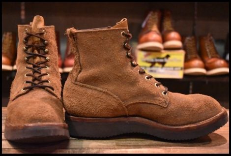 【8.5D 良品】GRIZZLY BOOTS グリズリー BLACK BEAR ブラックベアー 茶 ブラウン ラフアウト 茶 ビブラム2021 編み上げ ブーツ HOPESMORE