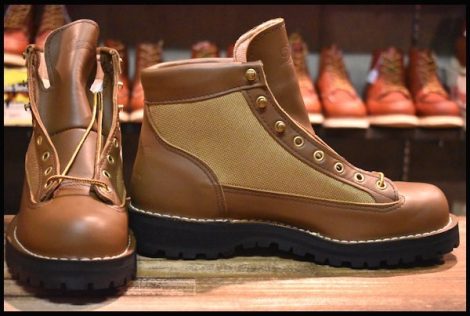 【8.5EE 箱付 DEAD 白タグ】Danner ダナーライト 30420X 茶 ブラウン ゴアテックス GORE-TEX 編み上げ レースアップ ブーツ HOPESMORE