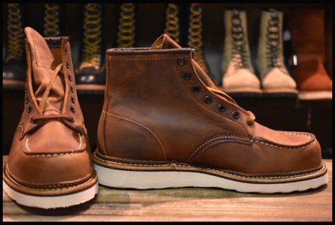 【8.5D 箱付 未使用 21年】レッドウィング 1907 アイリッシュセッター 茶 カッパー ラフ＆タフ モックトゥ ブーツ redwing HOPESMORE