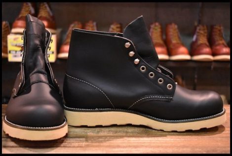 【8EE 箱付 DEAD 犬タグ 99年】レッドウィング 8165 アイリッシュセッター 黒 ブラッククローム プレーン ブーツ redwing HOPESMORE