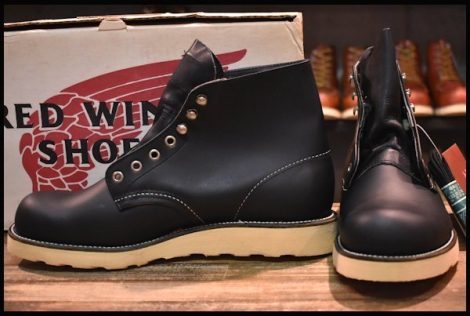 【8EE 箱付 DEAD 犬タグ 99年】レッドウィング 8165 アイリッシュセッター 黒 ブラッククローム プレーン ブーツ redwing HOPESMORE