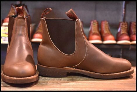 【8E 箱付 DEAD 92年】レッドウィング 8191 チェルシー サイドゴア 茶 ブラウン ブーツ redwing HOPESMORE