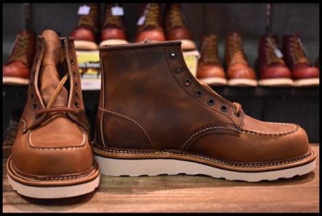 【7.5D 箱付 未使用 22年】レッドウィング 1907 アイリッシュセッター 茶 カッパー ラフ＆タフ モックトゥ ブーツ redwing HOPESMORE