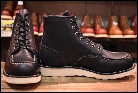 【8.5D 箱付 美品 13年】レッドウィング 9075 アイリッシュセッター 黒 ブラック ハーネス モックトゥ ブーツ redwing 8179 8130 HOPESMORE