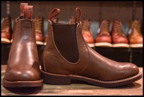 【6.5E 箱付 美品 08年】レッドウィング 8192 チェルシー サイドゴア 茶 ブラウン ベルバブーマー ブーツ redwing HOPESMORE