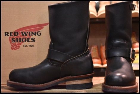 【6D 箱付 良品 14年】レッドウィング 9085 エンジニア 黒 ブラック ハーネス スチールトゥ ブーツ redwing 2268 HOPESMORE