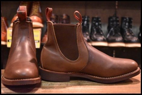 【9E 美品 08年】レッドウィング 8192 チェルシー サイドゴア 茶 ブラウン ベルバブーマー ブーツ redwing HOPESMORE