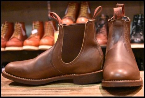 【9E 美品 08年】レッドウィング 8192 チェルシー サイドゴア 茶 ブラウン ベルバブーマー ブーツ redwing HOPESMORE