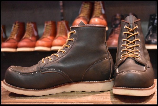 【8E 良品 14年】レッドウィング 8180 アイリッシュセッター 緑 カンガタン グリーン レースアップ ブーツ redwing HOPESMORE