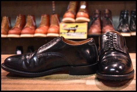 【9D 良品 17年】レッドウィング 9087 Mil-1 ミルワン ブルーチャー オックスフォード ブラック 黒 短靴 ブーツ redwing HOPESMORE