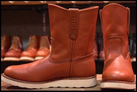 【8E 美品 11年】レッドウィング 8866 ペコス 赤茶 オロラセット プルオン ブーツ redwing pecos HOPESMORE