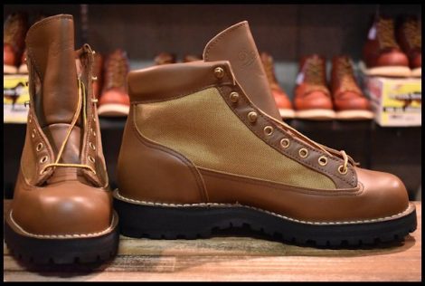 【9EE DEAD 白タグ】Danner ダナーライト 30420X ブラウン カーキ 茶 ゴアテックス GORE-TEX 編み上げ レースアップ ブーツ HOPESMORE