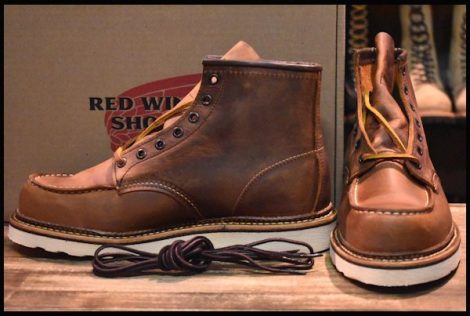 【8.5D 箱付 未使用 21年】レッドウィング 1907 アイリッシュセッター 茶 カッパー ラフ＆タフ モックトゥ ブーツ redwing HOPESMORE