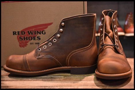 【8D 箱付 未使用 22年】レッドウィング 8085 アイアンレンジャー カッパーラフ＆タフ 茶 ブーツ アイアンレンジ redwing HOPESMORE