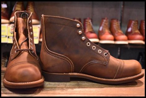 【8D 箱付 未使用 22年】レッドウィング 8085 アイアンレンジャー カッパーラフ＆タフ 茶 ブーツ アイアンレンジ redwing HOPESMORE