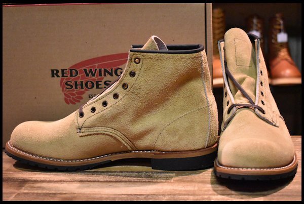 【10D 箱付 未使用 12年】レッドウィング 2960 TYPE B キャメル ララミー 茶 プレーントゥ レースアップ ブーツ redwing HOPESMORE