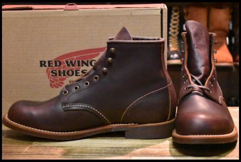 【11D 箱付 未使用 19年】レッドウィング 3340 ブラックスミス ブラウン ブライアー オイルスリックレザー 茶 ブーツ redwing HOPESMORE