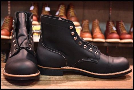 【9.5D 箱付 未使用 23年】レッドウィング 8084 アイアンレンジャー ブラック ハーネス 黒 キャップトゥ ブーツ redwing HOPESMORE