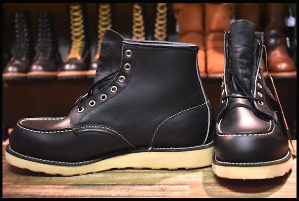 【9.5EE DEAD 羽タグ 00年】レッドウィング 8130 アイリッシュセッター 黒 ブラッククローム モック ブーツ 8179 redwing HOPESMORE