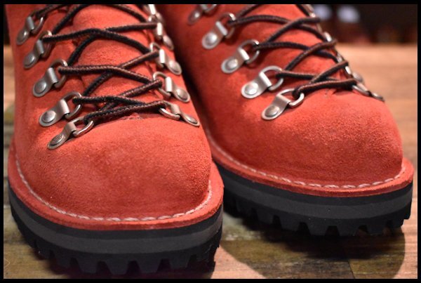 Danner ダナー マウンテンライト 赤 レッドスエード　US7.5　USA製 7EE 美品 プロペラ別注 白タグ】Danner ダナー マウンテンライト