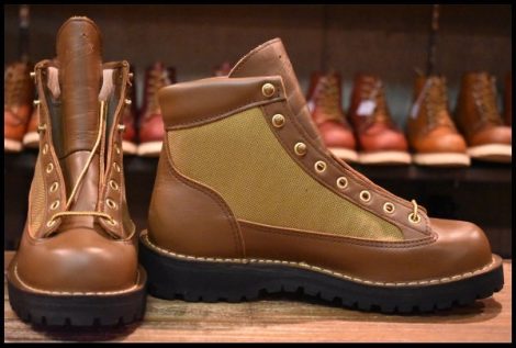 【7.5EE 箱付 DEAD 白タグ】Danner ダナーライト 30420X 茶 ブラウン カーキ ゴアテックス GORE-TEX 編み上げ ハイキング ブーツ HOPESMORE