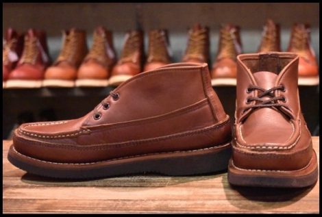 【7.5D 良品】RUSSELL MOCCASIN ラッセルモカシン スポーティングクレーチャッカ ブラウン 茶 ビブラム2060 短靴 ブーツ HOPESMORE