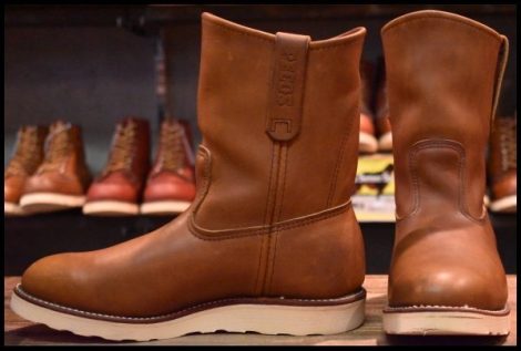 【7.5E 良品 07年】レッドウィング 866 ペコス 茶 オロイジナル ブラウン プルオン ブーツ redwing pecos HOPESMORE