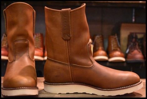 【7.5E 良品 07年】レッドウィング 866 ペコス 茶 オロイジナル ブラウン プルオン ブーツ redwing pecos HOPESMORE