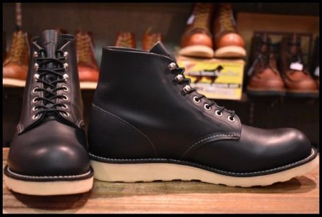 【9D 美品 10年】レッドウィング 8165 アイリッシュセッター 黒 ブラッククローム プレーントゥ 編み上げ ブーツ redwing HOPESMORE