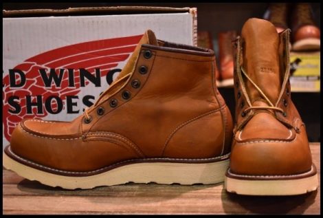 【8E 箱付 DEAD 羽タグ】レッドウィング 875 アイリッシュセッター 茶 オロイジナル モックトゥ 編み上げ ブーツ redwing HOPESMORE