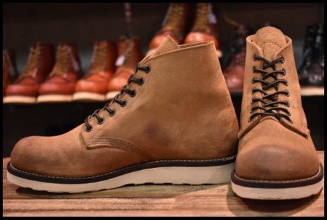 【7.5D 美品 19年】レッドウィング 8151 スエード アイリッシュセッター 茶 ミュールスキナー 編み上げ ブーツ redwing HOPESMORE