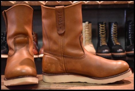 【7.5E 良品 09年】レッドウィング 866 ペコス 茶 オロイジナル プルオン クッションソール ブーツ redwing pecos HOPESMORE