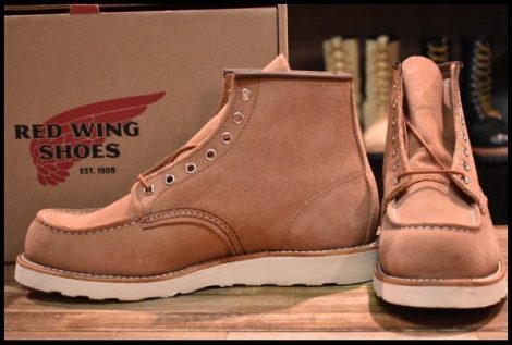 【9.5D 箱付 未使用 23年】レッドウィング 8208 アイリッシュセッター ダスティローズ ラフアウト ピンク ブーツ redwing HOPESMORE