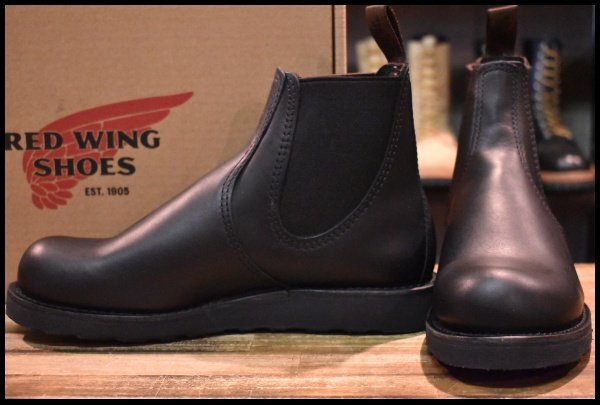 【7D 箱付 未使用 24年】レッドウィング 3194 クラシックチェルシー サイドゴア ブラック ハーネス 黒 ブーツ redwing HOPESMORE