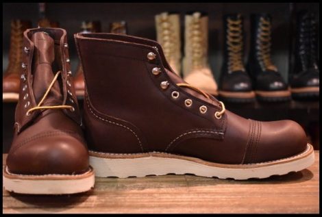 【8D 箱付 未使用 23年】レッドウィング 8088 アイアンレンジャー アンバーハーネス 茶 編み上げ レースアップ ブーツ redwing HOPESMORE