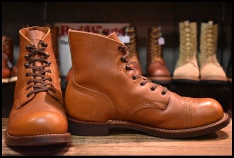 【9D 箱付 良品 13年】レッドウィング 8011 アイアンレンジ マンソン ホワイト アッシュセトラー キャップトゥ ブーツ redwing HOPESMORE