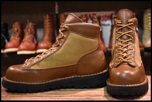 【6.5EE 美品 白タグ】Danner ダナーライト 30425X 茶 ブラウン ゴアテックス GORE-TEX レースアップ 30420X ブーツ HOPESMORE