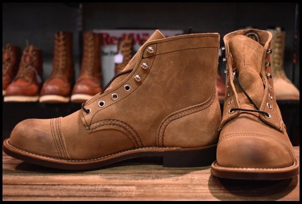 【9.5D 未使用 22年】レッドウィング 8083 アイアンレンジャー ミュールスキナー スエード 編み上げ ブーツ redwing 8113 HOPESMORE