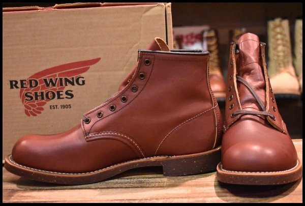 【9D 箱付 未使用 15年】レッドウィング 2961 ブラックスミス 茶 ブラウン レースアップ プレーントゥ ブーツ redwing HOPESMORE