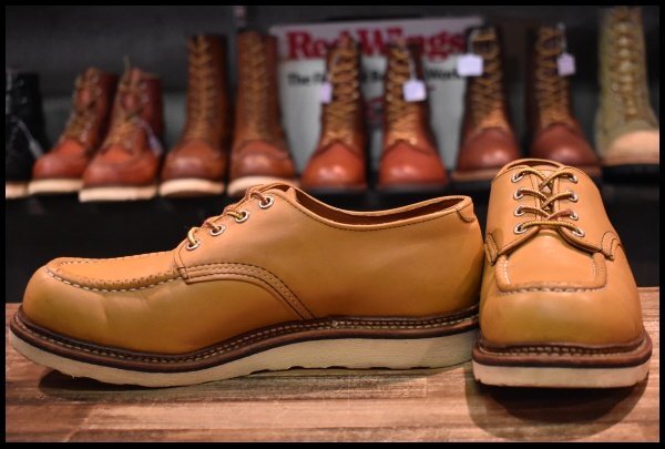 【9D 良品 11年】レッドウィング 8108 オックスフォード メイズ マスタング 黄色 モックトゥ ローカット ブーツ redwing HOPESMORE