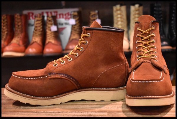 【8E 美品 05年】レッドウィング 8810 赤茶スエード アイリッシュセッター カッパー ラフアウト モック ブーツ redwing HOPESMORE