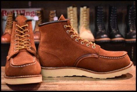 【8E 美品 05年】レッドウィング 8810 赤茶スエード アイリッシュセッター カッパー ラフアウト モック ブーツ redwing HOPESMORE