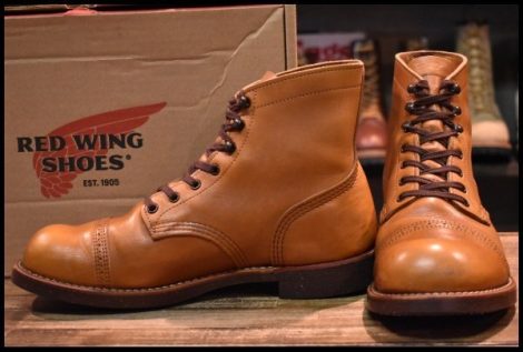 【8D 箱付 良品 13年】レッドウィング 8011 アイアンレンジ マンソン ホワイト アッシュセトラー キャップトゥ ブーツ redwing HOPESMORE