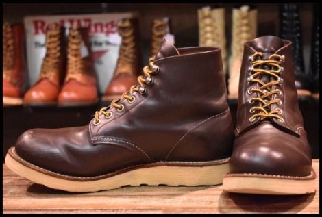 【7D 良品 05年】レッドウィング 8160 アイリッシュセッター 茶 ガラスレザー コレクテッドグレイン ブーツ redwing HOPESMORE